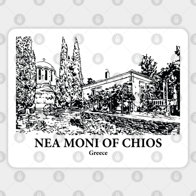 Nea Moni of Chios - Greece Magnet by Lakeric